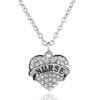 Nurse Crystal Heart Rhinestones Necklace
