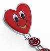 Red Heart Shape Quartz Movement Nurse Pocket Watch