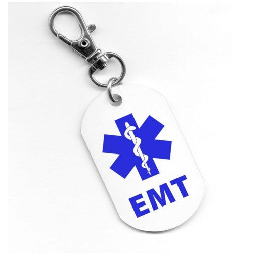 EMT Fire Rescue Heroes Aluminum Dog Tag