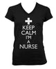 Keep Calm I'm A Nurse V-neck T-shirt
