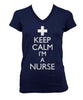 Keep Calm I'm A Nurse V-neck T-shirt