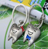 Stainless Steel Tooth Model Shape Key Chains